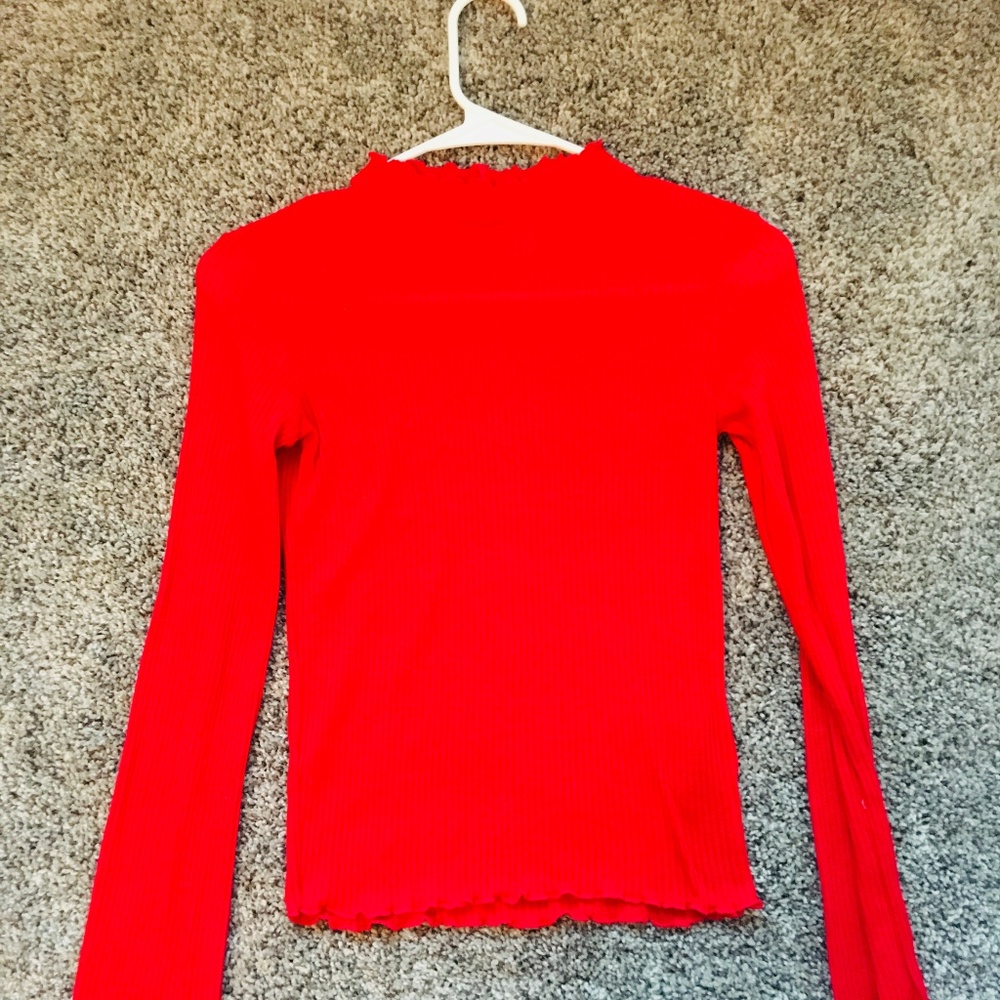 Stylish Red Turtleneck